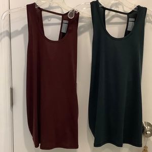 Bundle of 2 NWT ATHLETA Essence Tie Back Tank Tops Small Medium
